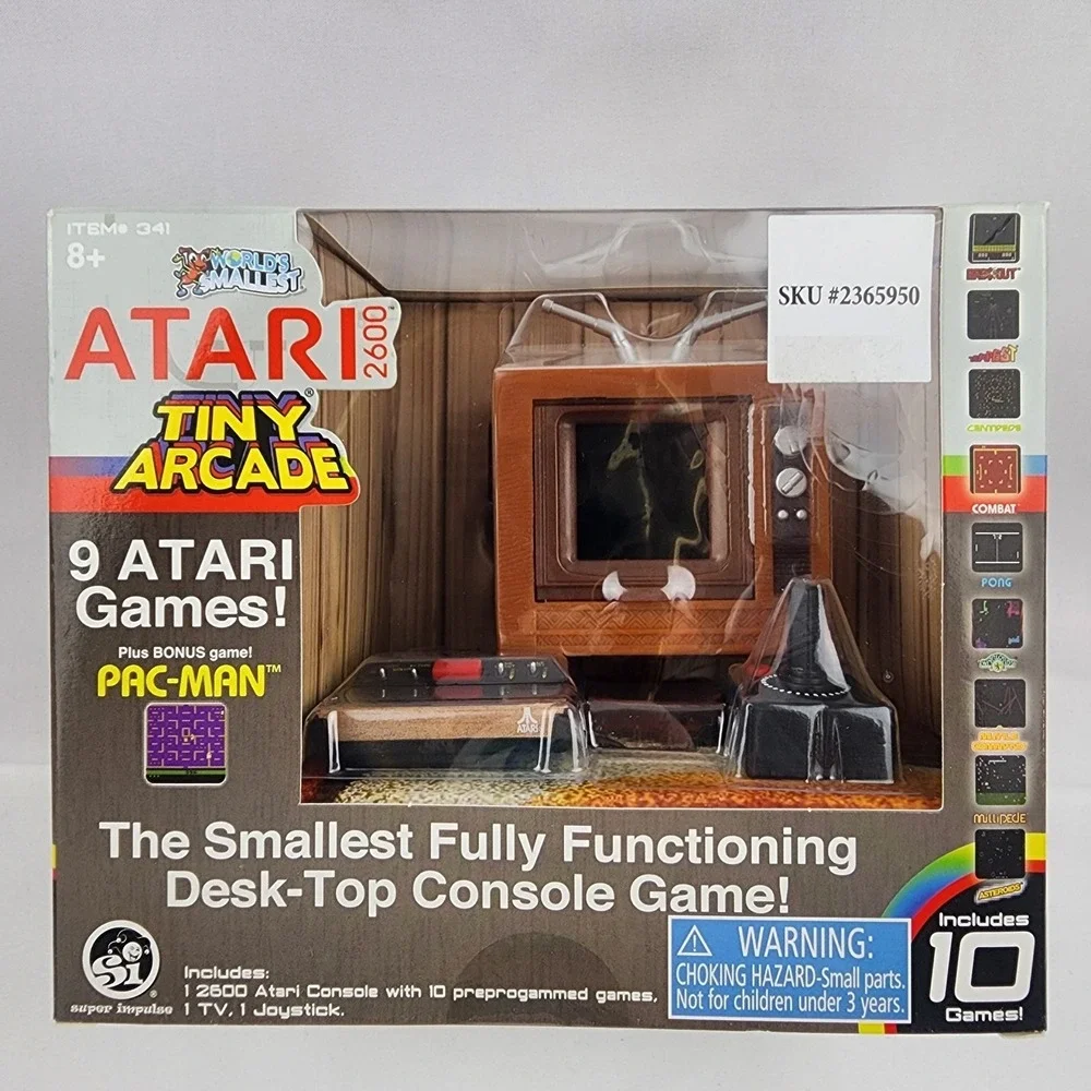 New Atari 2600 Tiny Arcade 10 Games on the Smallest Desk Top‎ Console ~ Playable